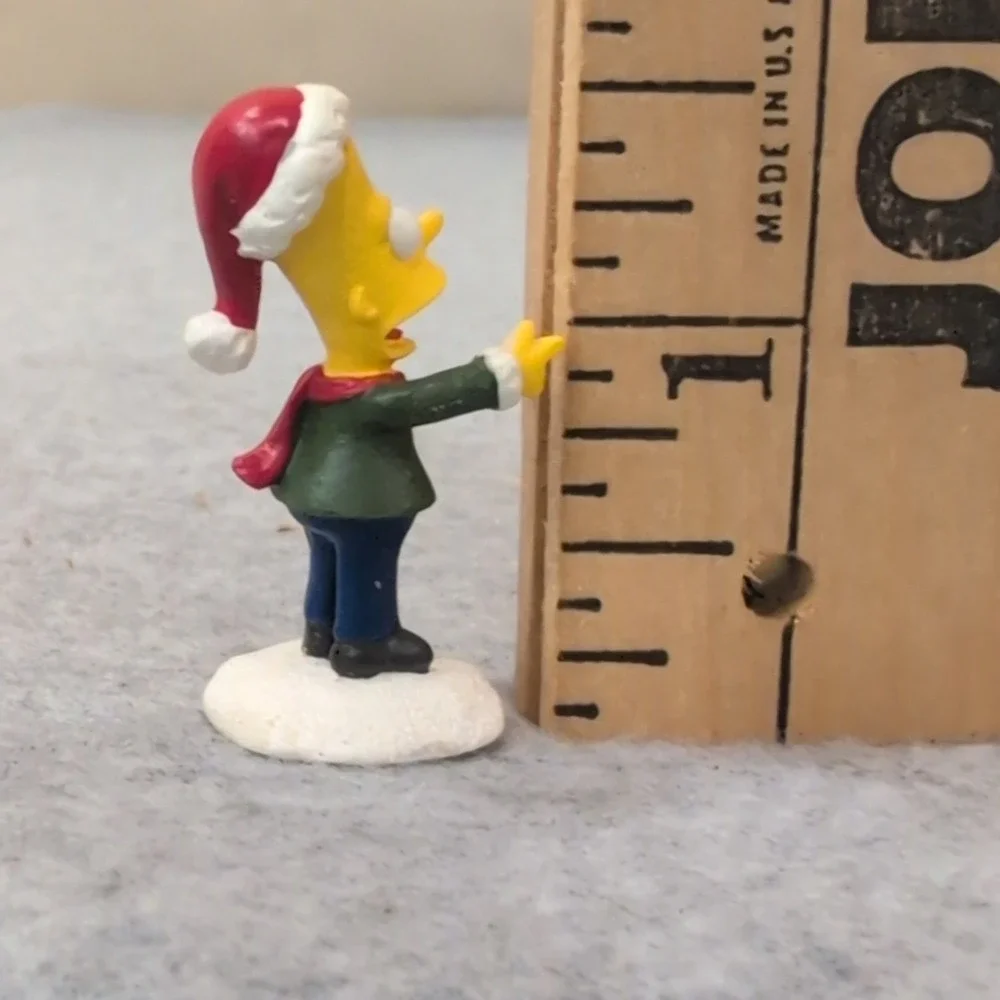 The Simpsons Hawthorne Village Bart Watch Out Homey Figurine 2005 Santa Hat - Picture 3 of 4